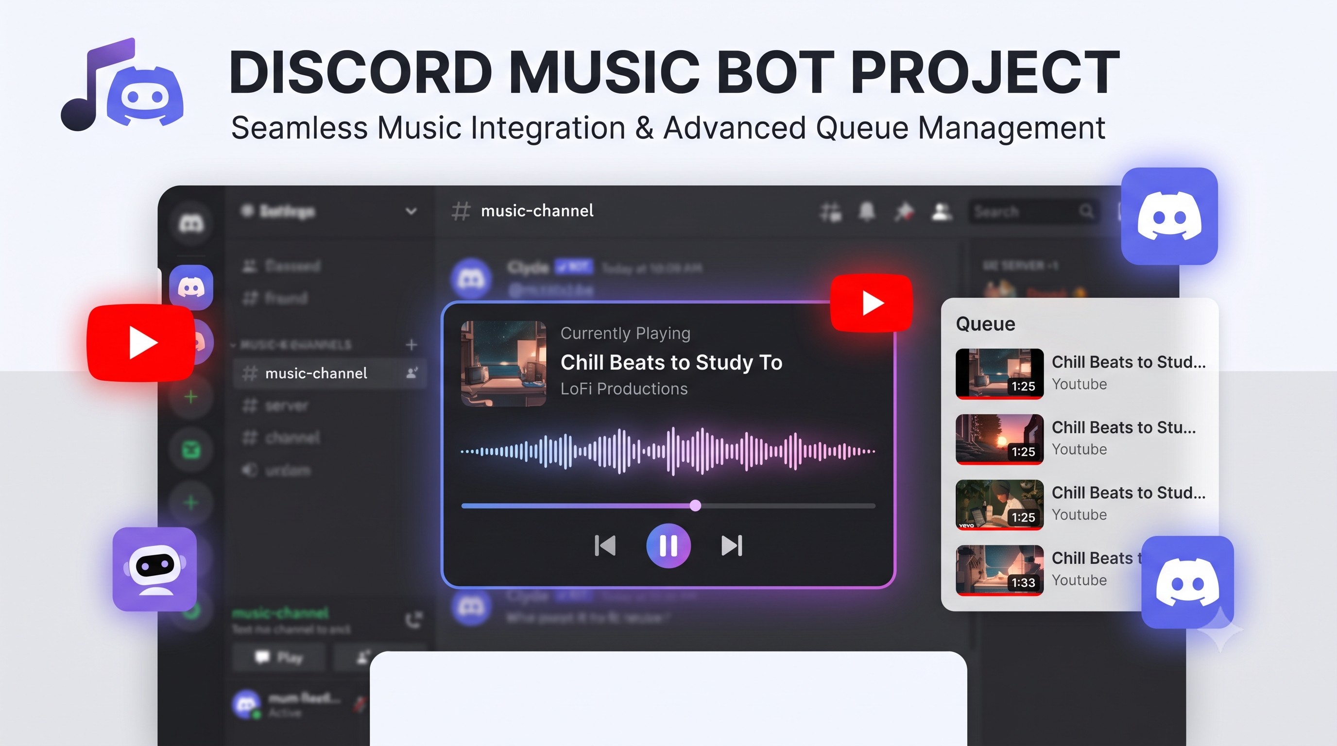 Bot de Música Assíncrono para Discord